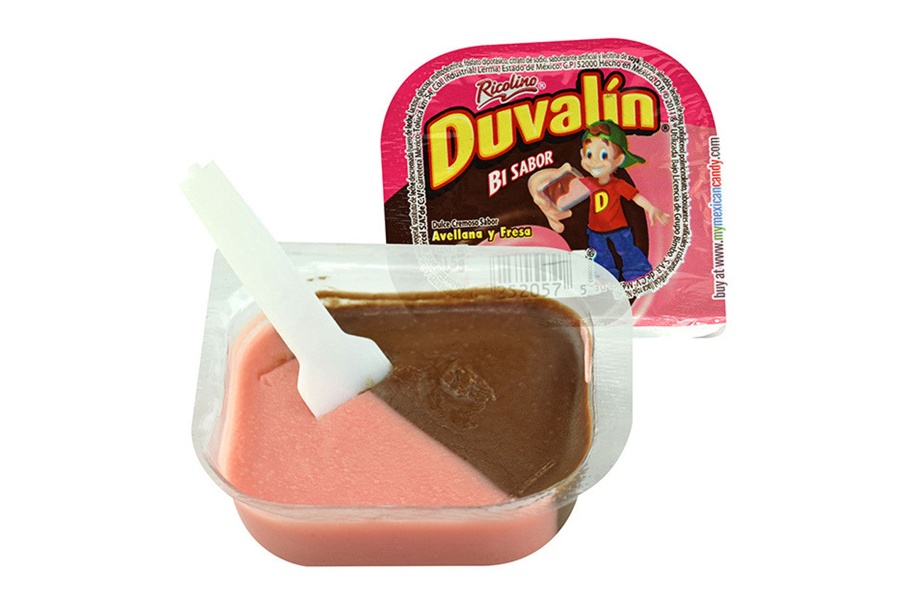 Ricolino Duvalin Fresa Avellana 18ct – strawberry and hazelnut Mexican candy