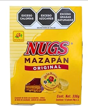 DLR Nugs Mazapan 12ct – traditional Mexican peanut candy