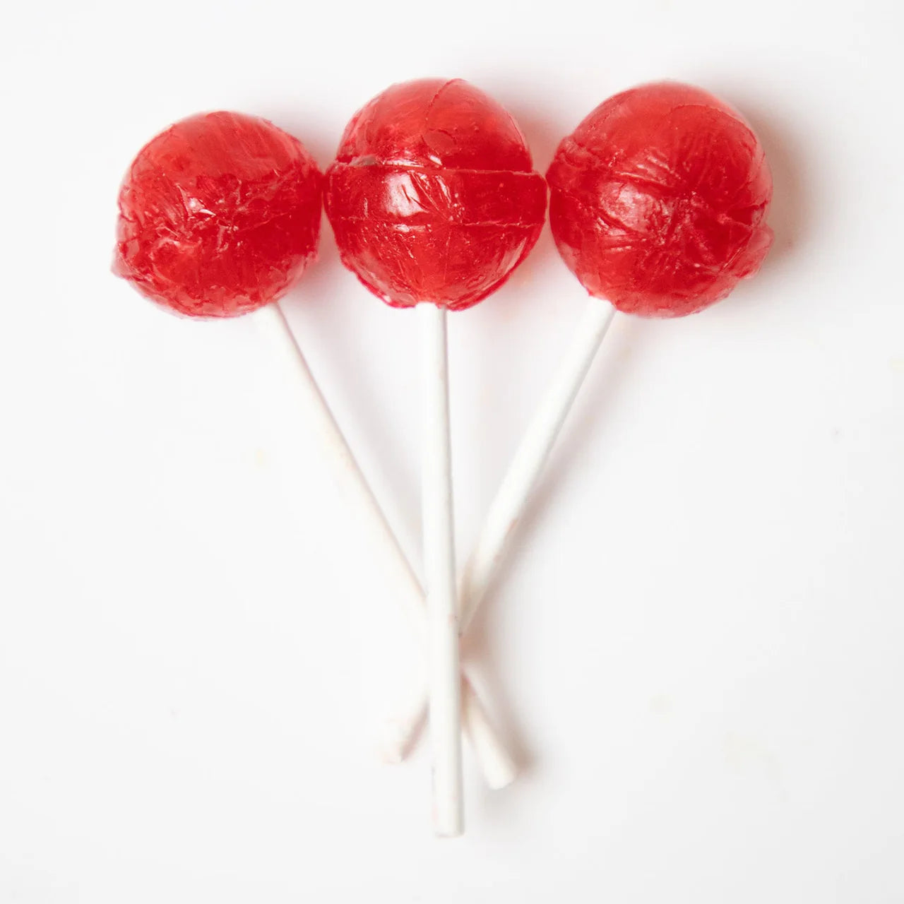 Azteca Paleta Bola Roja cherry lollipops with chile 40 count Mexican candy bag
