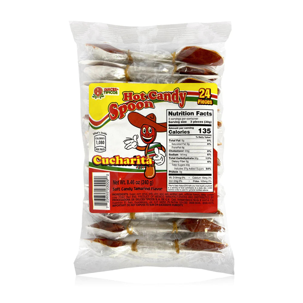 Tipicos Cucharita 24Ct Mexican Tamarind Candy