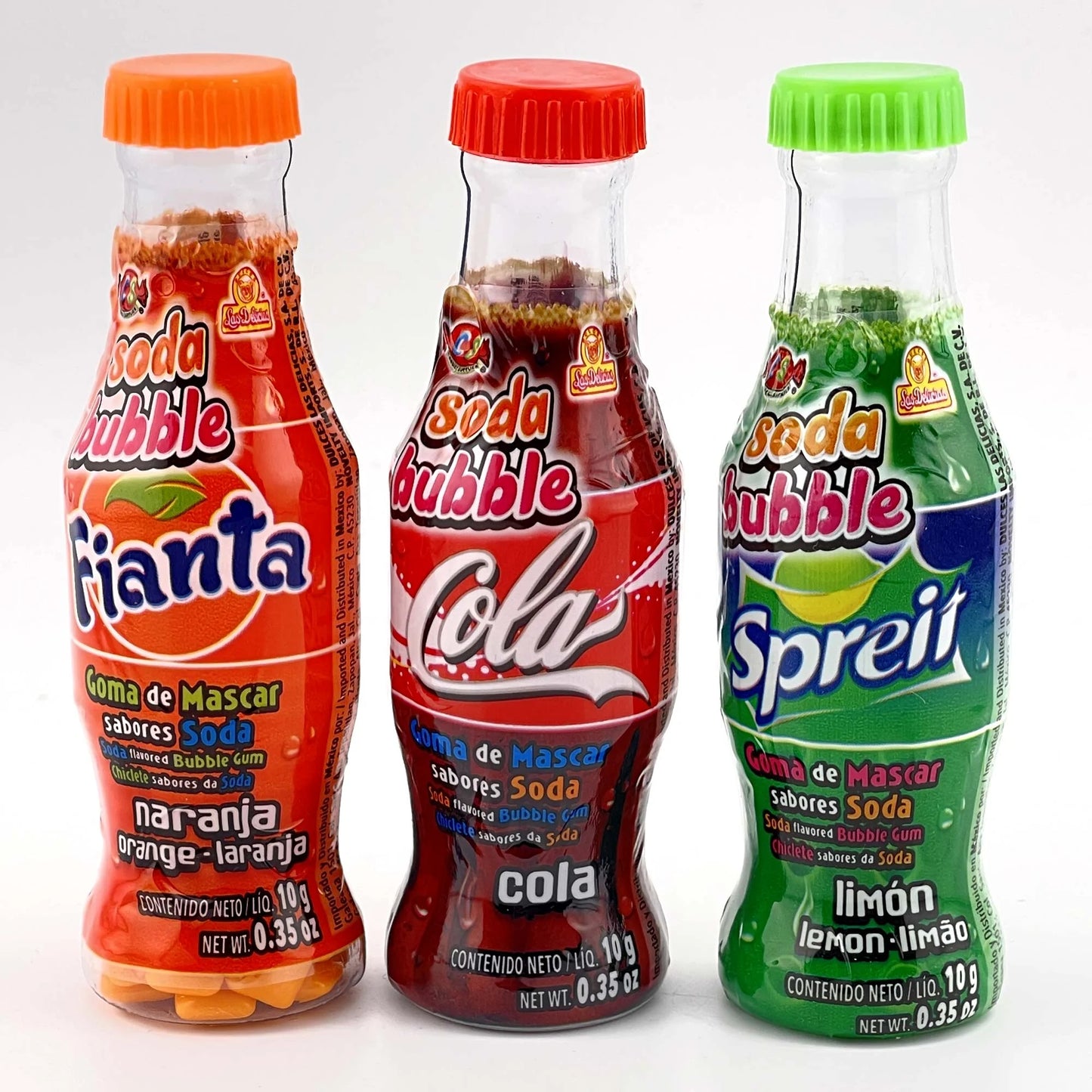 Las Delicias Soda Bubble 24Ct Bubble Gum Mexican Candy POS - Dulceria Mexicana "El Toto"