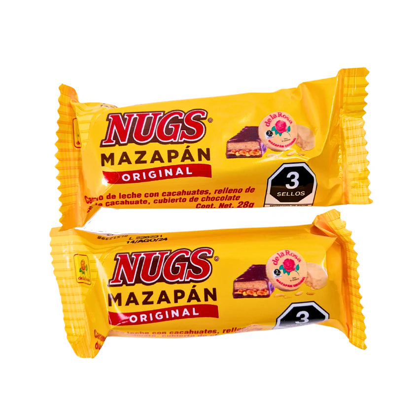DLR Nugs Mazapan 12ct – traditional Mexican peanut candy