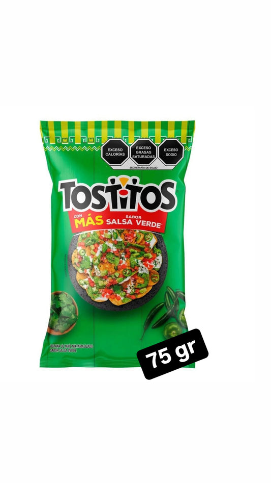 Tostitos Salsa Verde 75gr Mexican Snacks POS - Dulceria Mexicana "El Toto"
