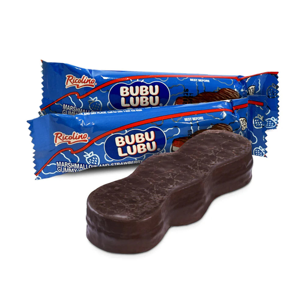 Ricolino Bubulubu Mini 8ct – chocolate marshmallow jelly Mexican candy