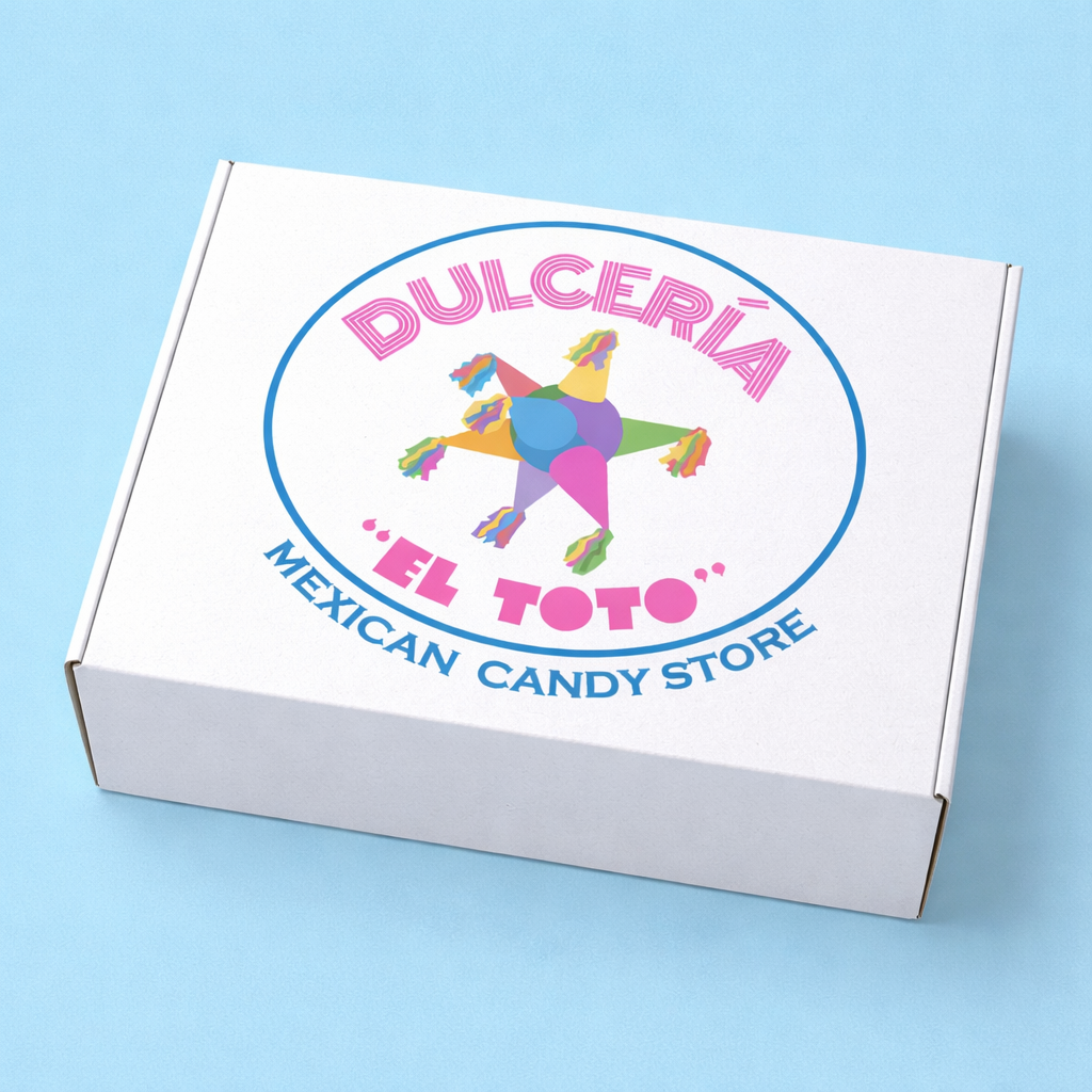 Mexican candy bundles with assorted sweet and spicy Mexican candies in boxes