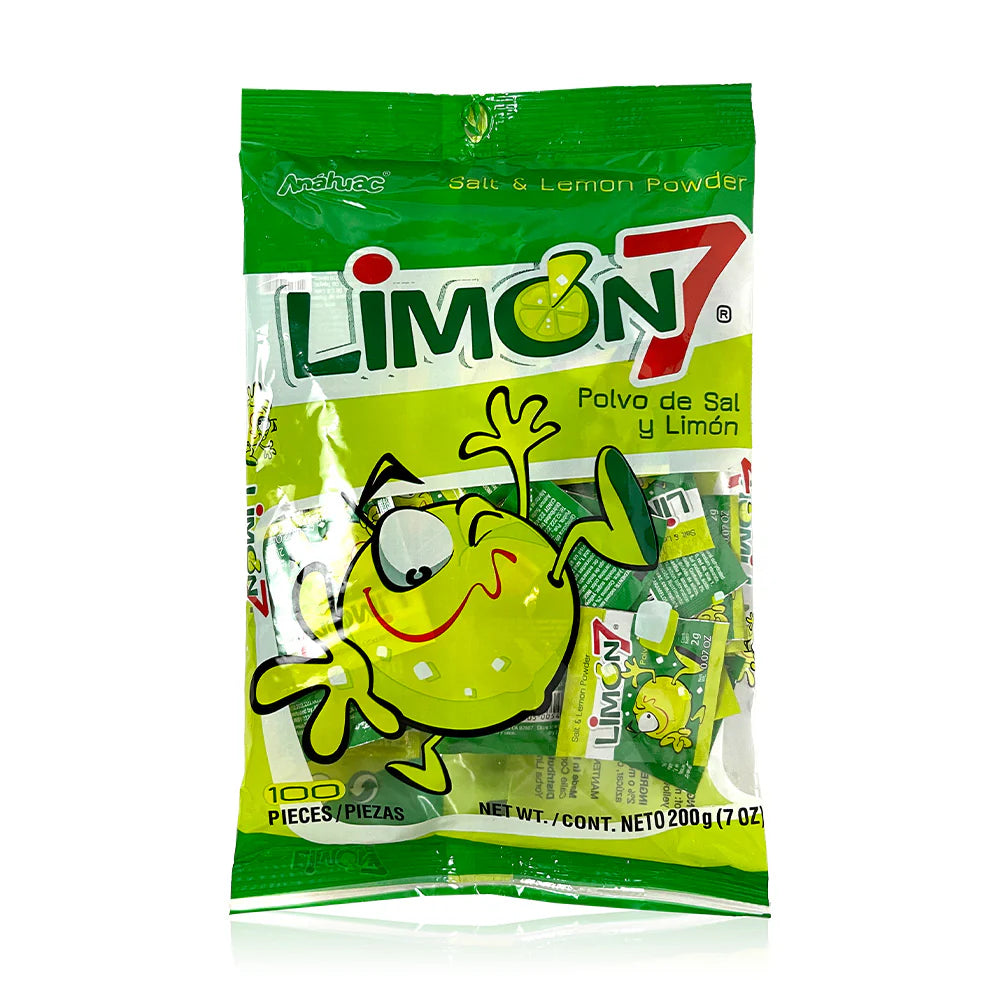 Anahuac Limon 7 Bolsa 100ct Mexican Candy