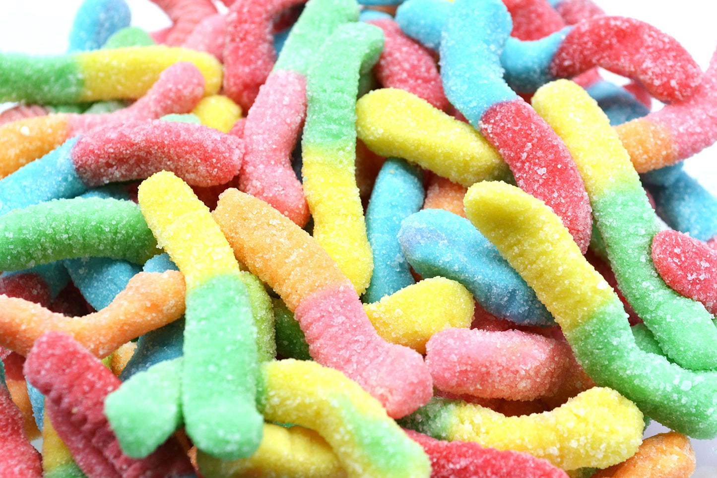 Gusanos de neón Jovy Gummy de 5 libras (dulces mexicanos)