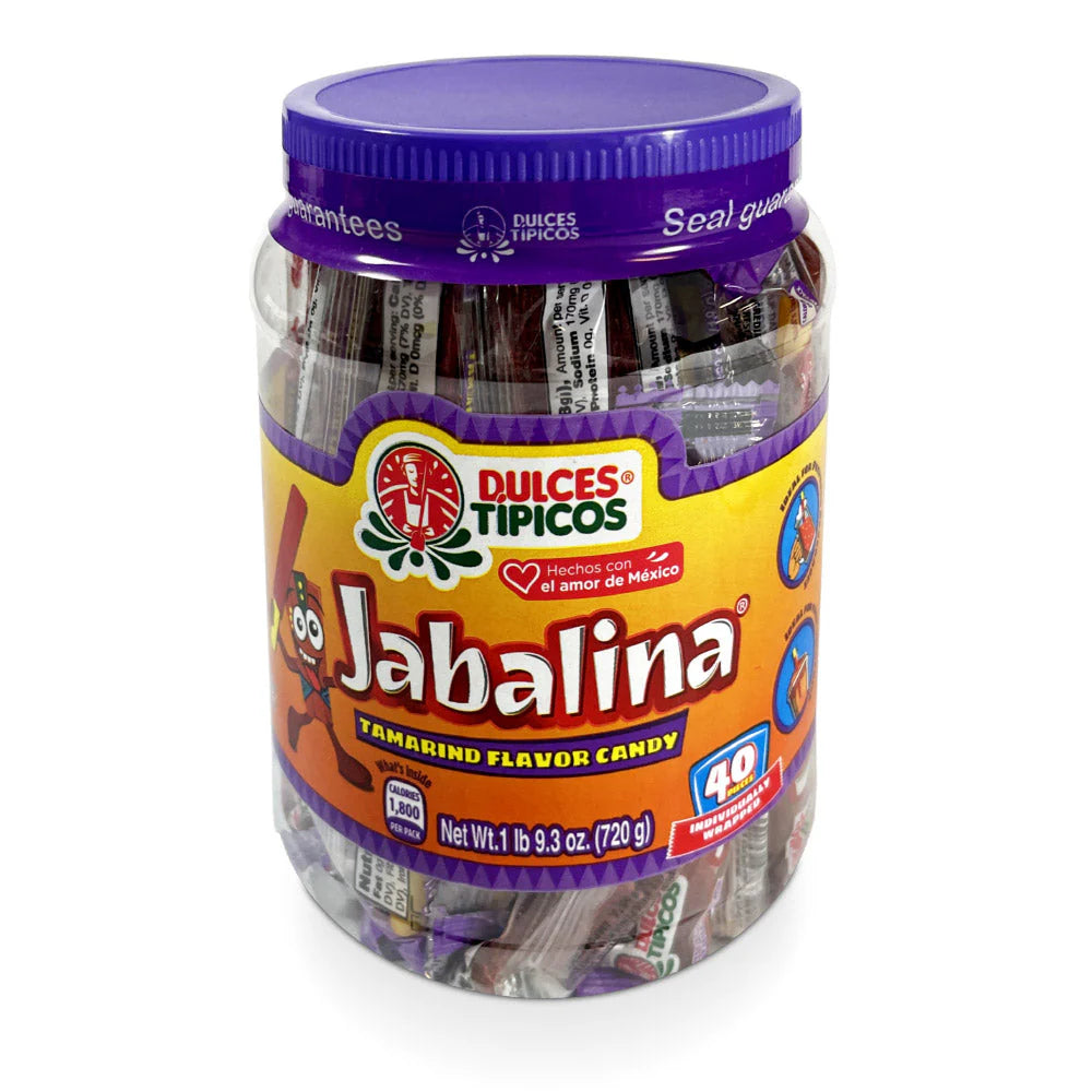 Tipicos Jabalina Tamarind Mini 40ct – tamarind covered candy sticks Mexican candy
