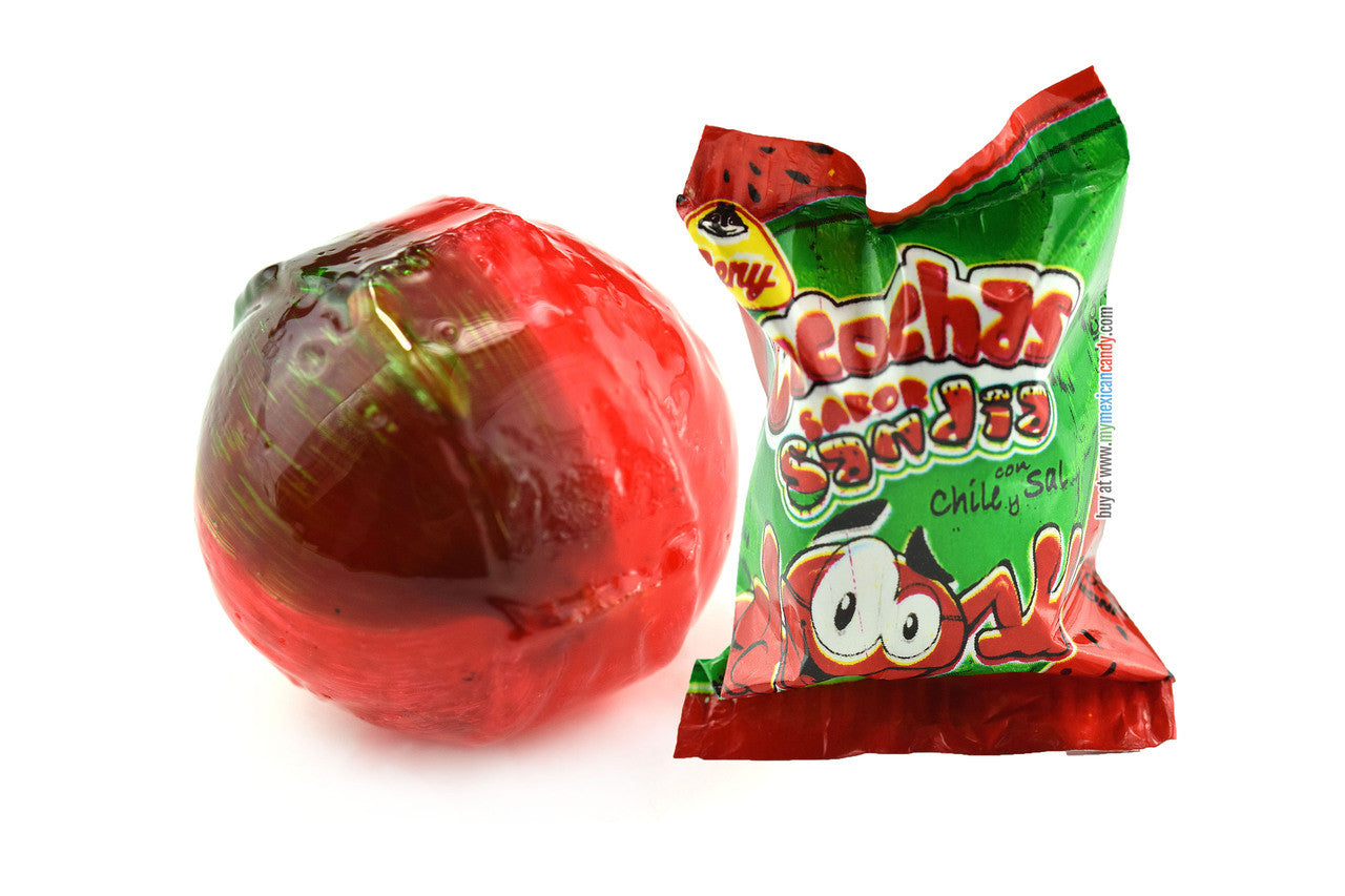 Beny Locochas Sandía 60ct – spicy watermelon Mexican lollipops