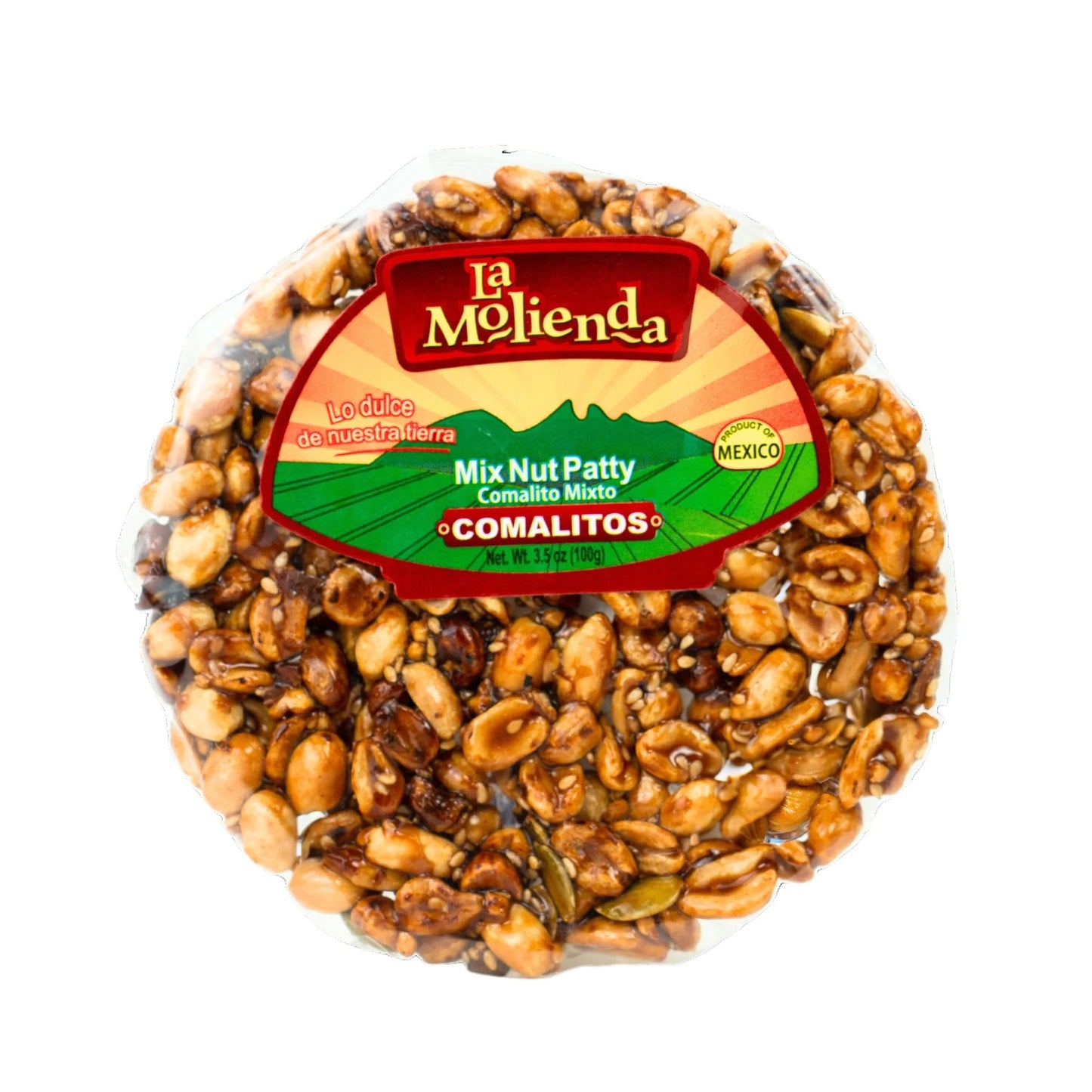 La Molienda Comalito Mix Nut Patty 1ct – traditional Mexican nut candy