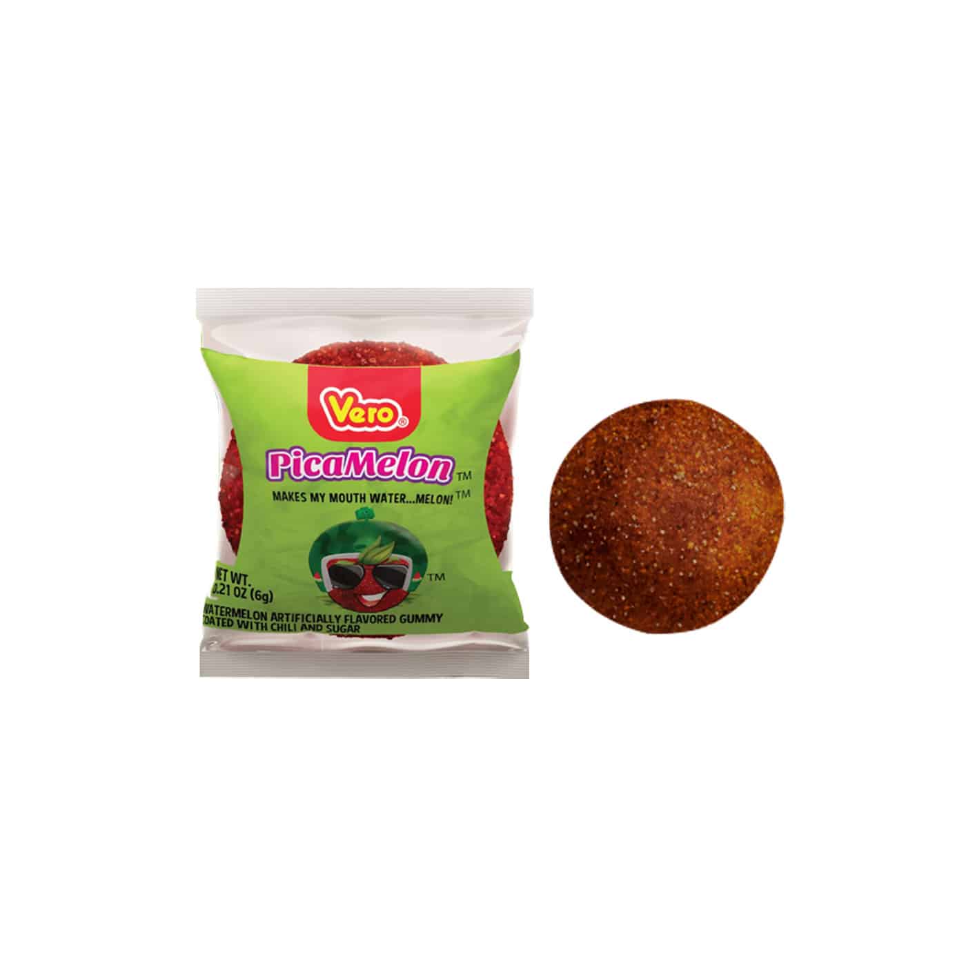 Picamelon Sandía Watermelon Spicy Gummies 100ct – sweet and spicy chewy Mexican gummies