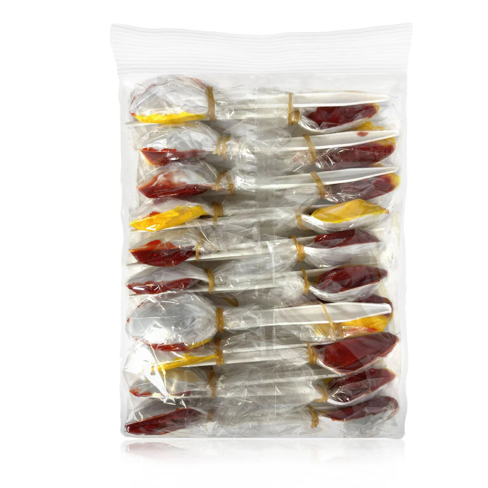Cucharitas Bisabor Mango and Sandía 20ct – Mexican fruity candy pack
