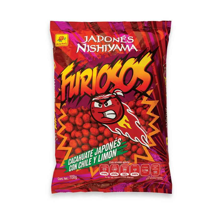 DLR Nishiyama Japones Furioso 700g – spicy Japanese style peanuts Mexican candy