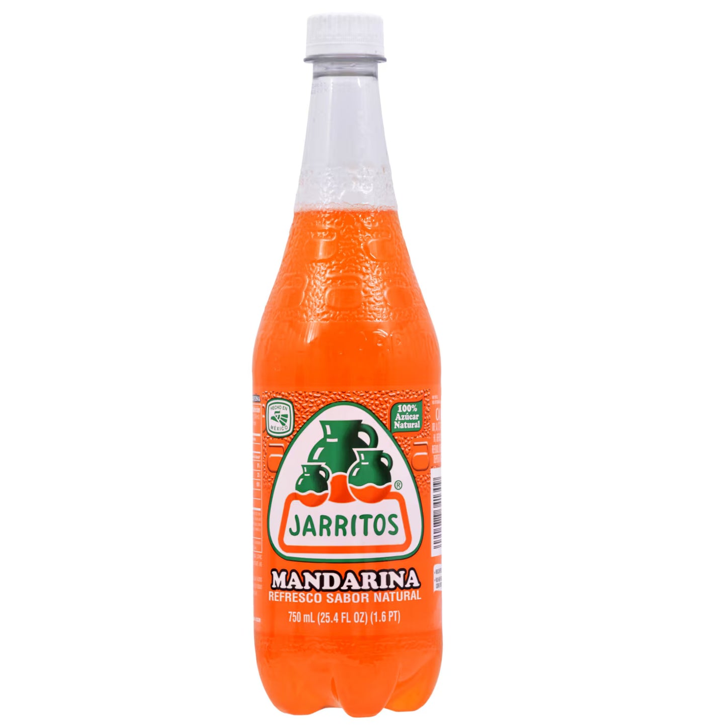 jarritos mandarina soda 750ml authentic Mexican soft drink bottle