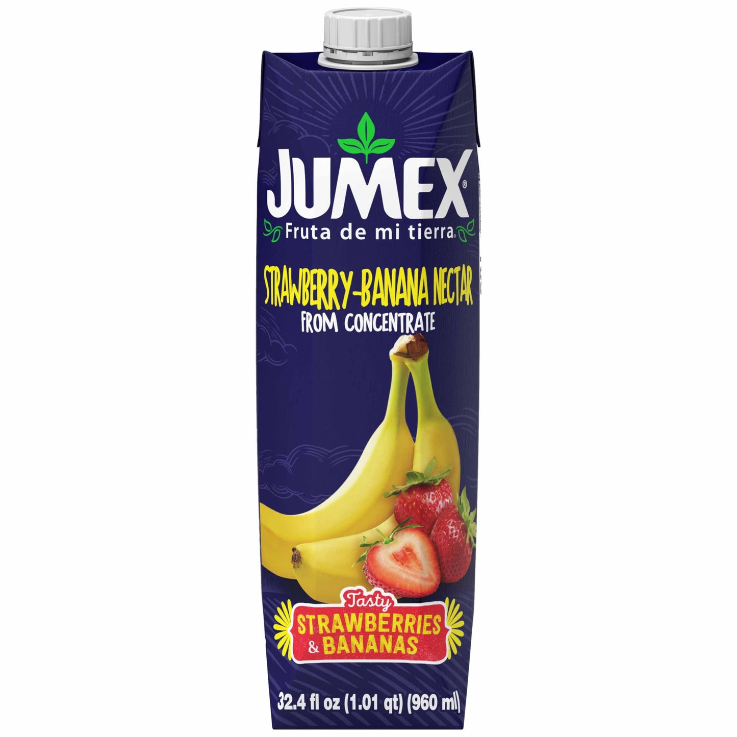 jumex strawberry-banana nectar juice 32oz authentic Mexican fruit drink bottle