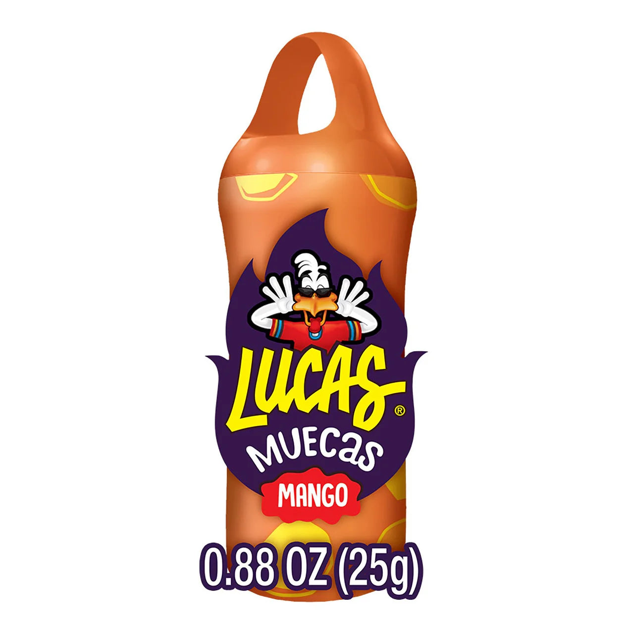 lucas muecas mango lollipops with chili powder 10ct authentic Mexican candy