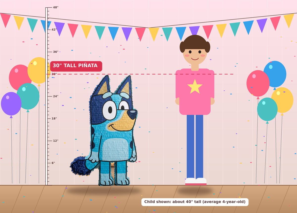 Labubu piñata bundle with 4 lb Mexican candy, 36 inch stick, and free shipping included