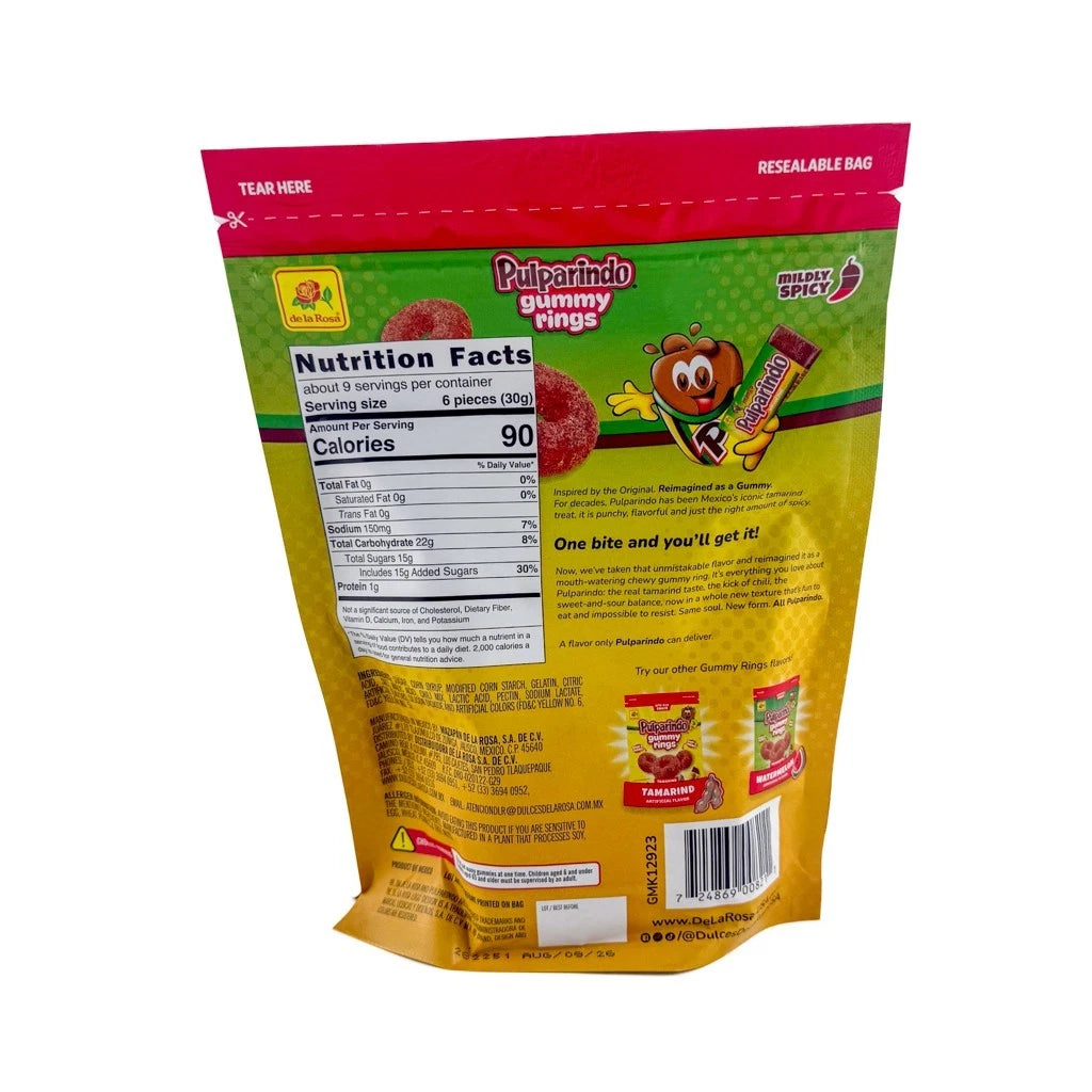 Pulparindo Mango Gummy Rings 255gr