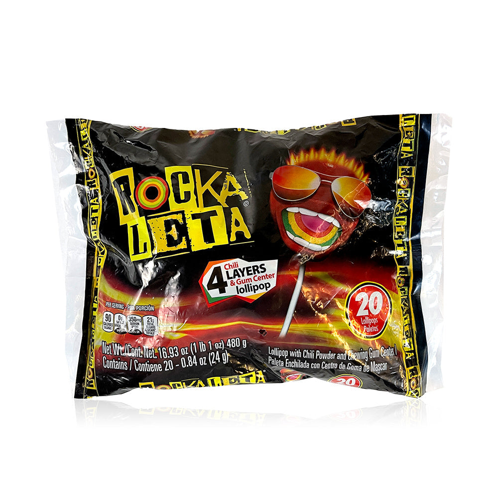 Sonrics Rockaleta Bag 20ct Mexican Candy