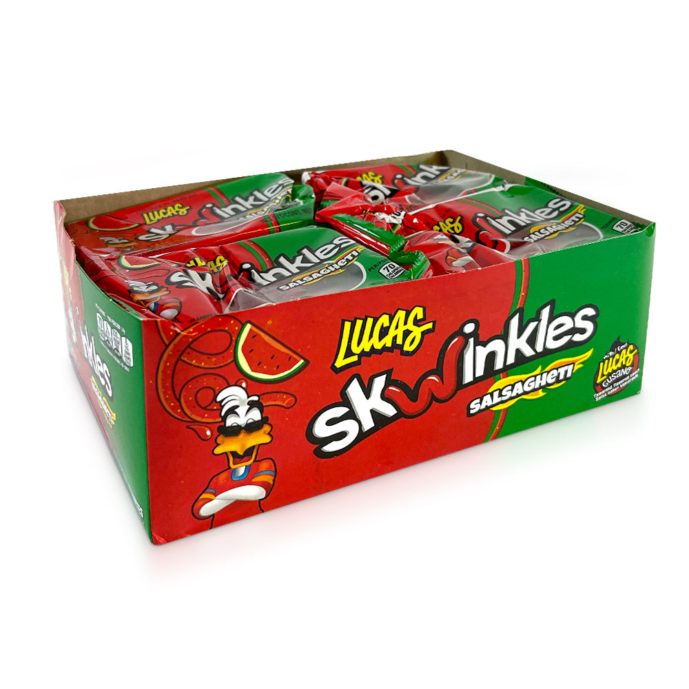 Lucas Salsaghetti Sandia 12Ct Mexican Candy POS - Dulceria Mexicana "El Toto"