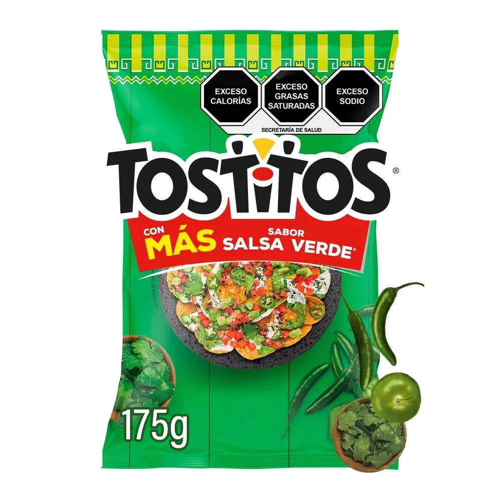 Tostitos Salsa Verde Chips 175g – tangy Mexican snack chips
