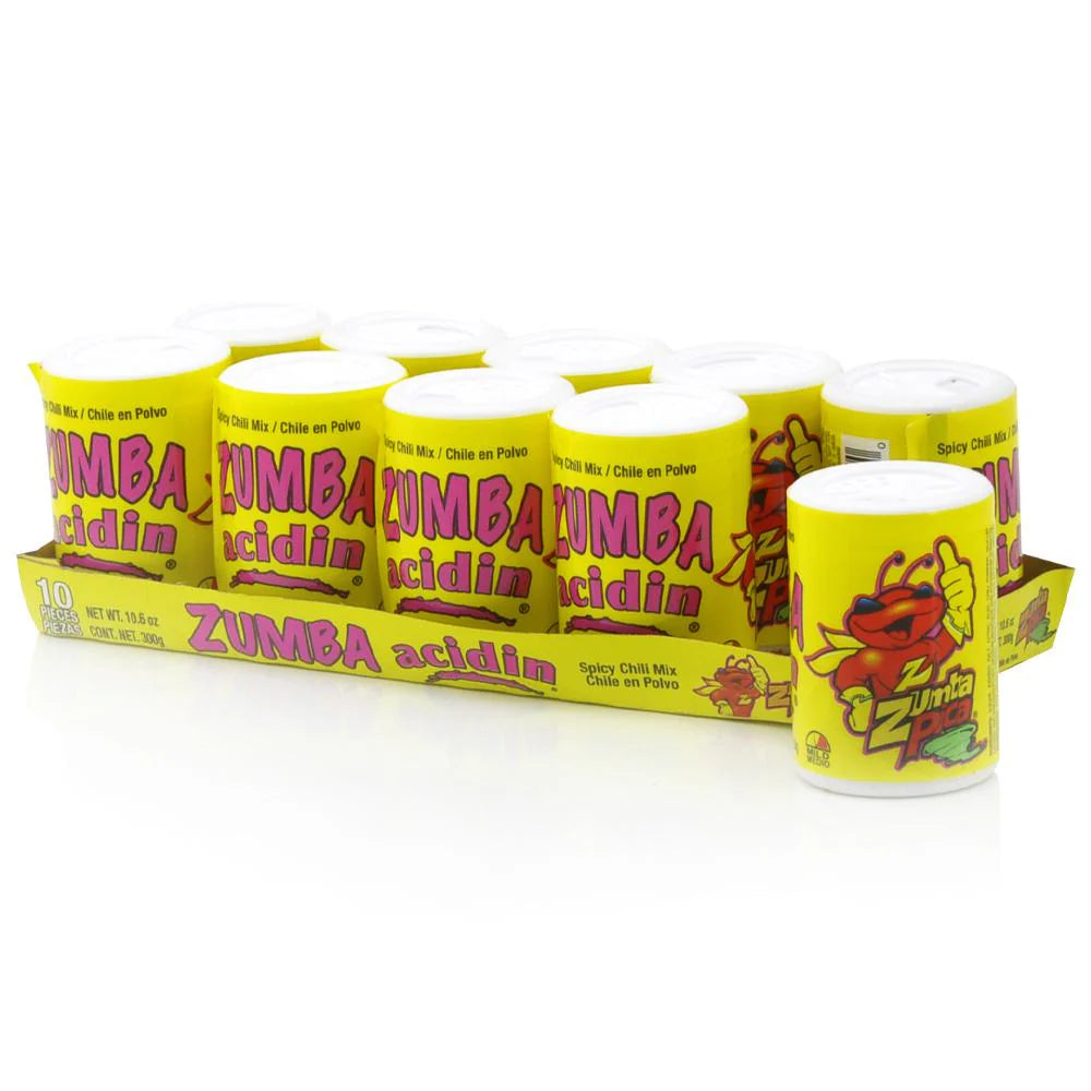 Zumba Acidin 10ct – tangy and sour Mexican candy