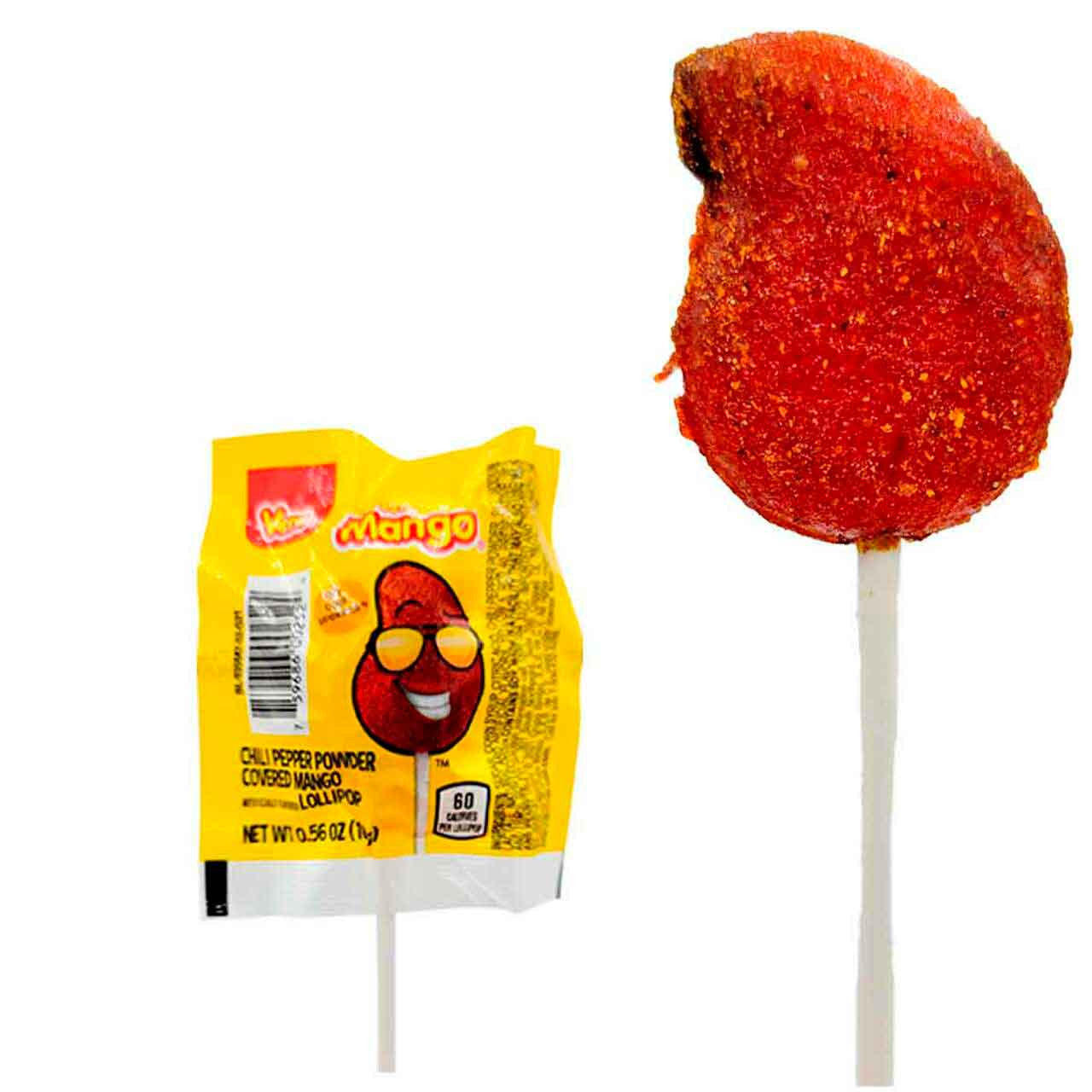 Vero Paleta Mango 40ct Mango/Chili Lollipop Mexican Candy