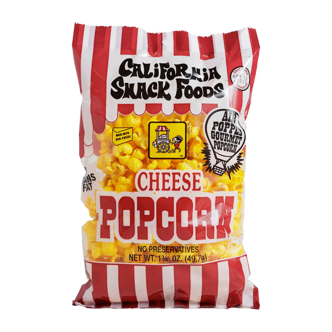 California Snack Foods Cheese Popcorn 24 Count Case POS