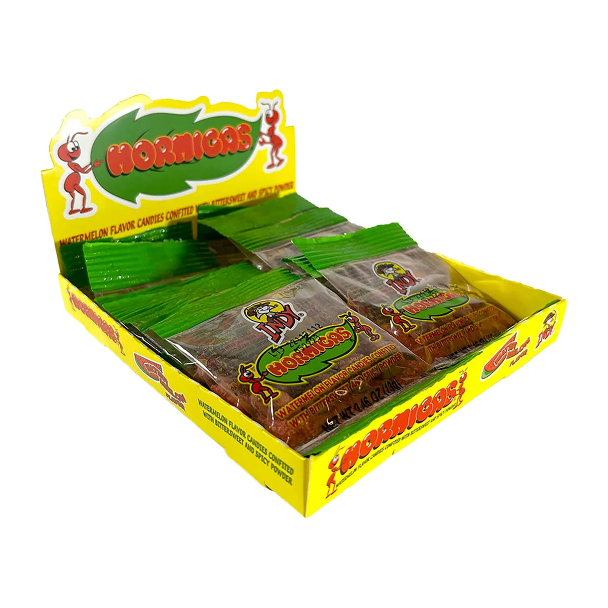 Indy Hormigas spicy tamarind Mexican candy with chile seasoning, 12 count