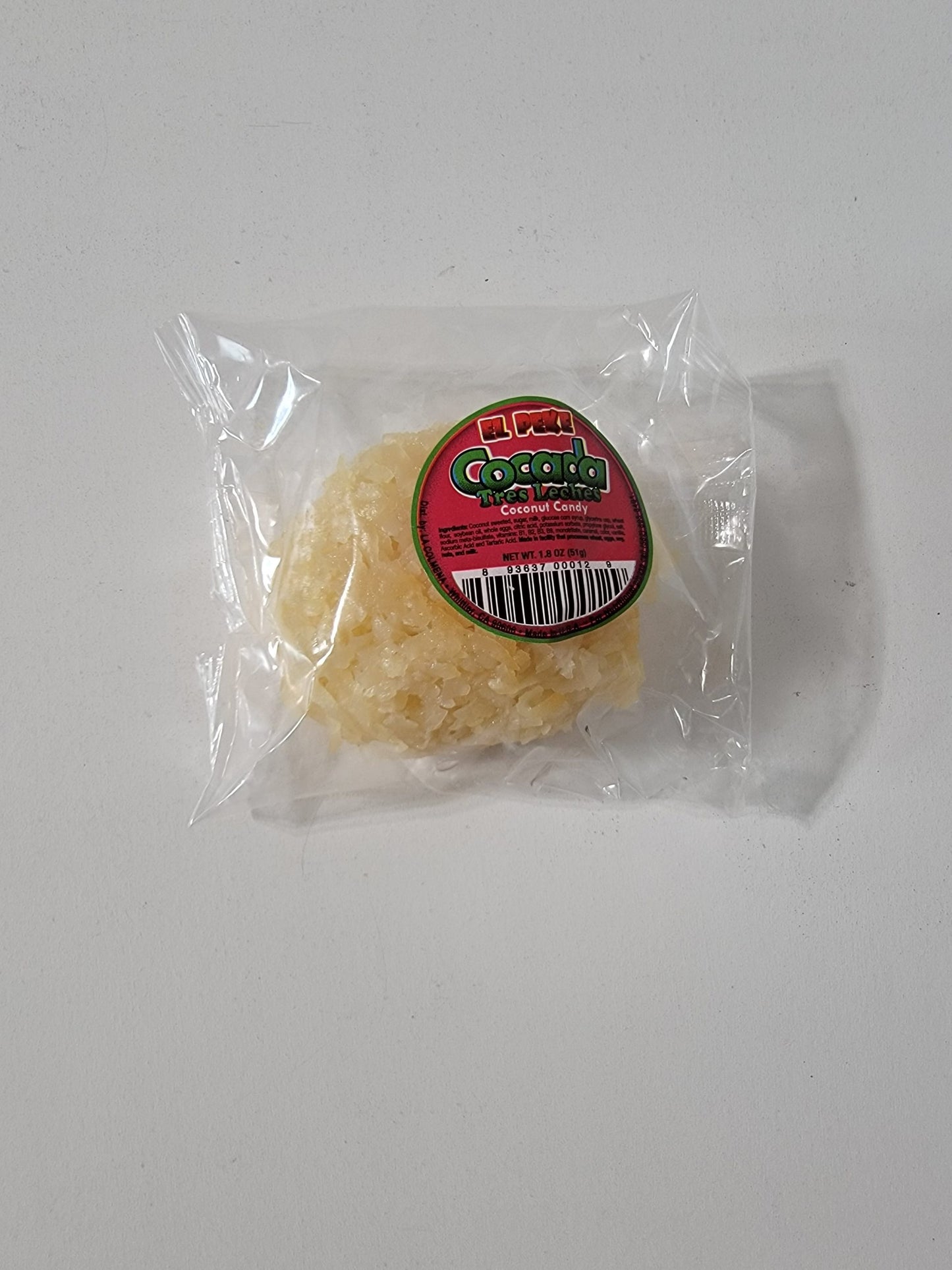 El Peke Cocada 3 Leches: 2lb 16ct Coconut Candy Mexican Candy