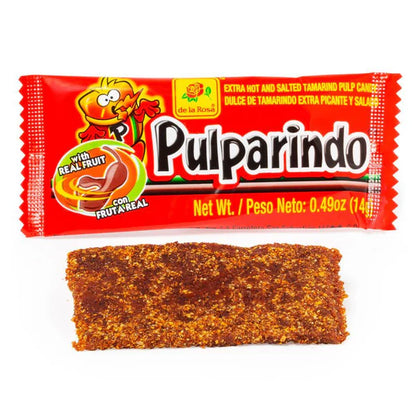 De La Rosa Pulparindo Xtra Hot: 10oz 280g 20ct Tamarind Mexican Flavor