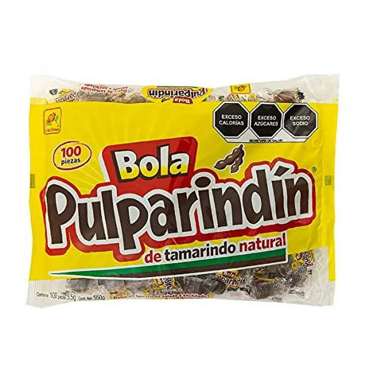 Pulparindo Bola Tamarindo 100 ct Mexican Candy