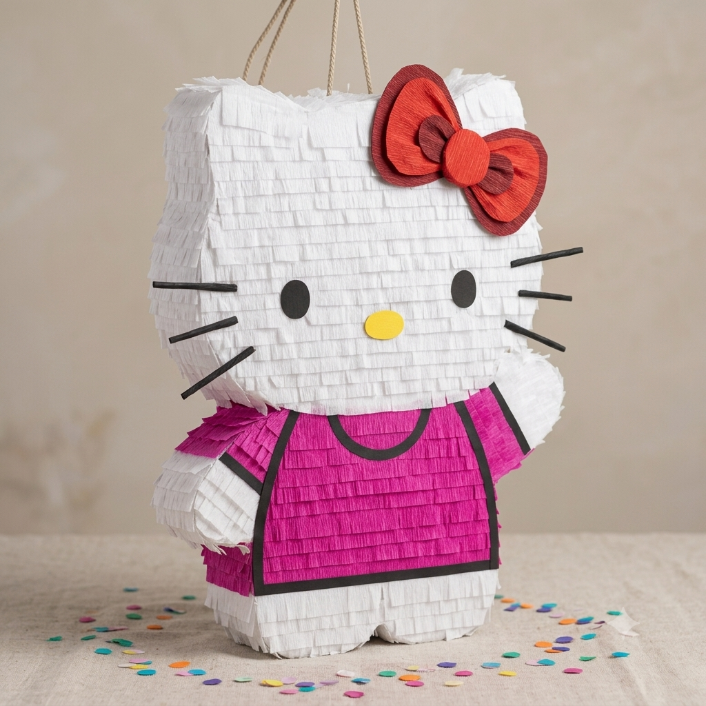 Hello Kitty Piñata – 20 Inch Handmade Birthday Party Piñata