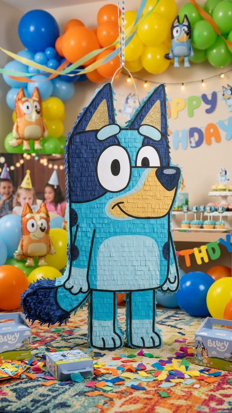 Handmade Bluey Piñata – 30" Custom Party Piñata