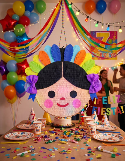 Handmade Muñeca Lele Piñata – 30" Custom Mexican Lele Doll Party Piñata