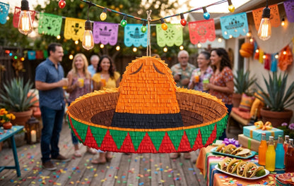 Sombrero Piñata, 30 Inch Handmade Fiesta Piñata