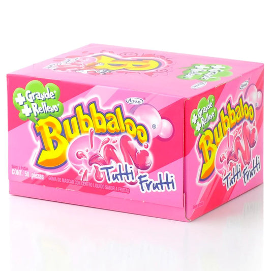 Bubbaloo Chicle Tutti Frutti / Mexican Bubble Gum  47ct Box