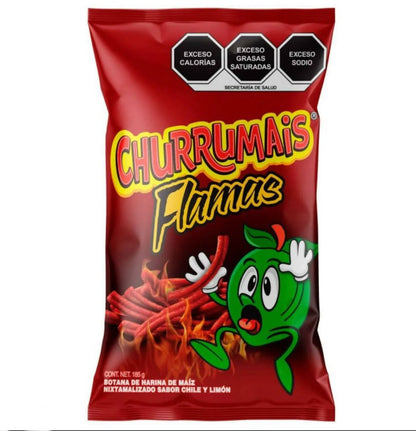 Sabritas Churrumais Flamas Hot 185gr Mexican Snack