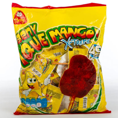 Beny Mango X-treme 40ct Lollipop Mexican Candy