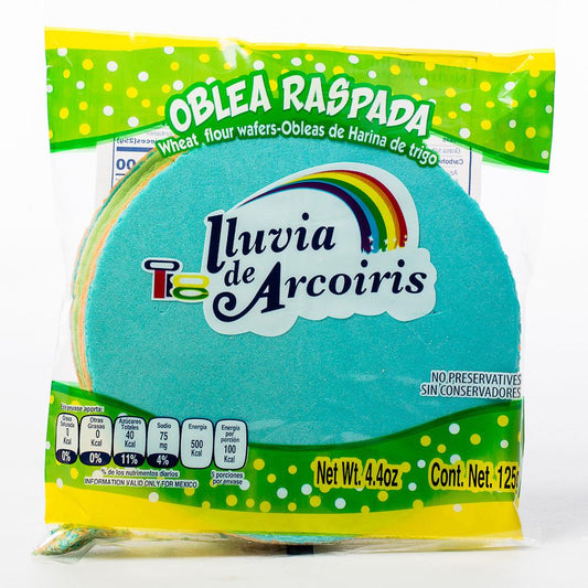 Arcoiris Raspada Wafer/Obleas 125gr Mexican Candy