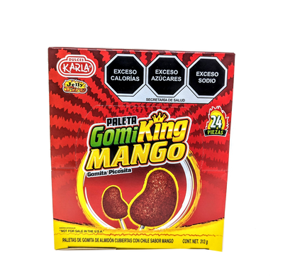 Karla Fire Kids 24ct – spicy mango gummy lollipops Mexican candy

