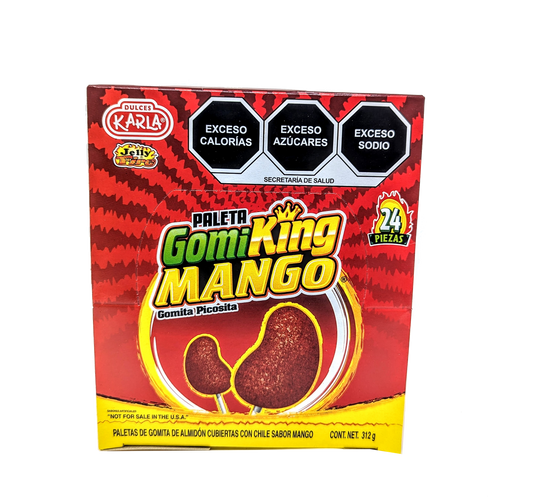 Karla Fire Kids 24ct – spicy mango gummy lollipops Mexican candy

