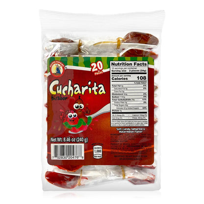 Tipicos Cucharitas Tamarind Watermelon 20ct Mexican Candy