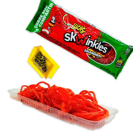 lucas salsaghetti sandia watermelon 6ct authentic Mexican spicy candy
