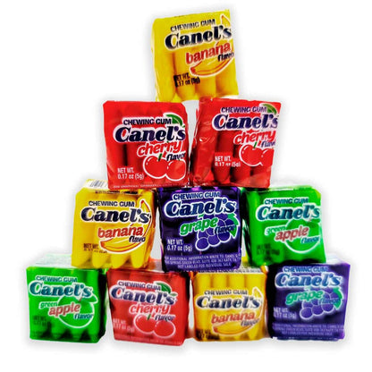 Canels 4pc Frutal: 60ct Bubble Gum Mix Pack Mexican Candy