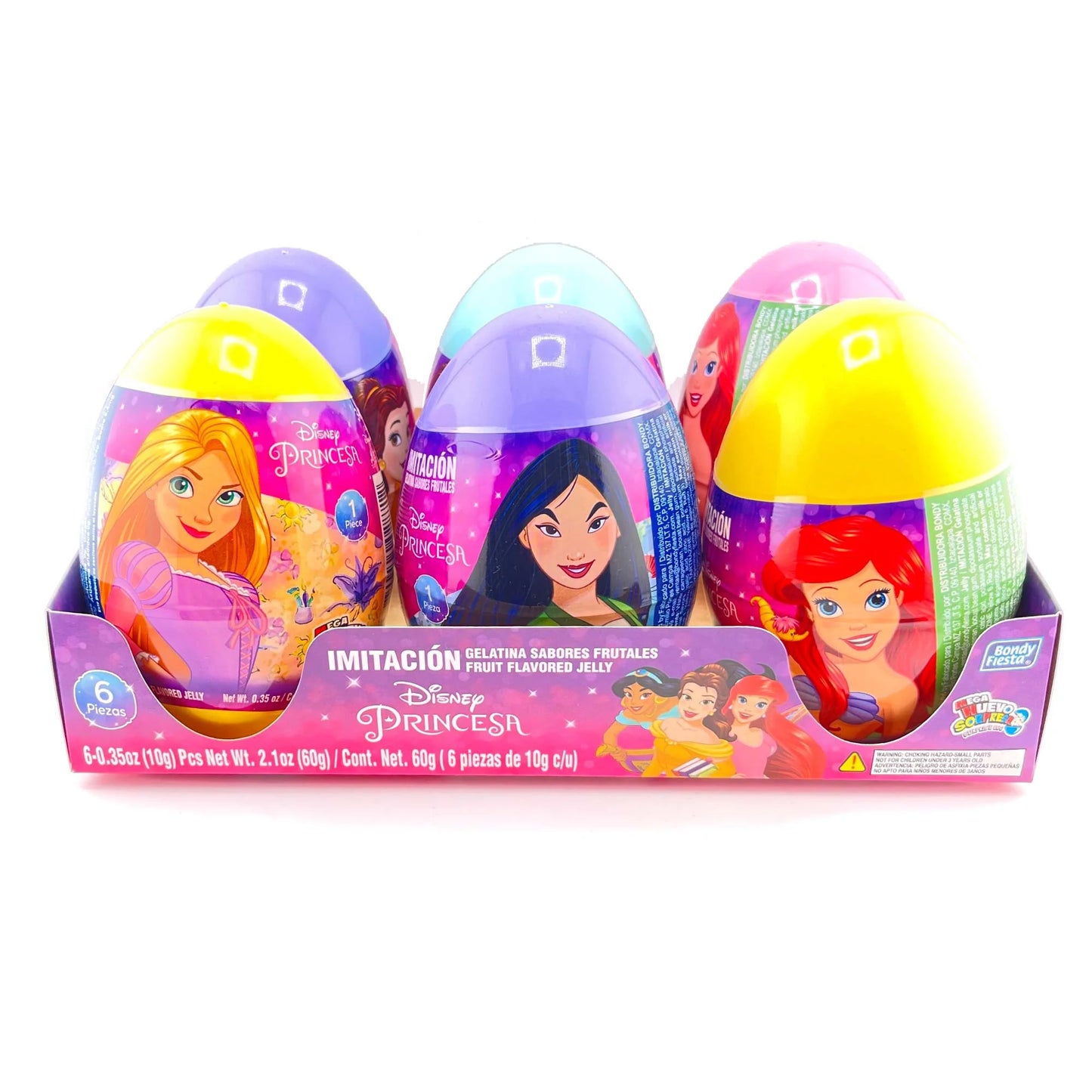 Bondy Mega Egg Princesas 6Ct Easter Eggs