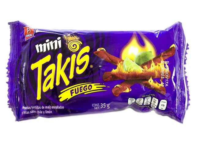 Takis Fuego Mini 25ct (35gr each) Chips