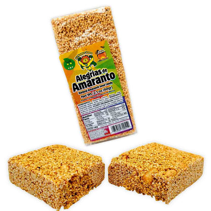 El Super Leon Alegrias Amaranto/Amaranth Seed Bar Candy Mexican Candy