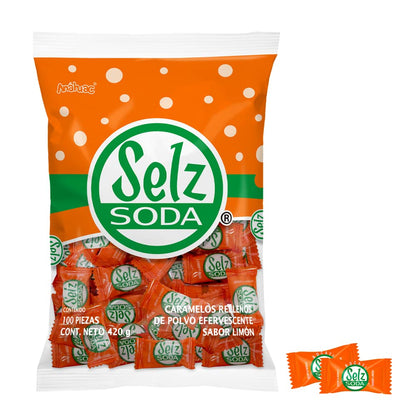 Selz Soda Lemon 100ct Mexican Candy