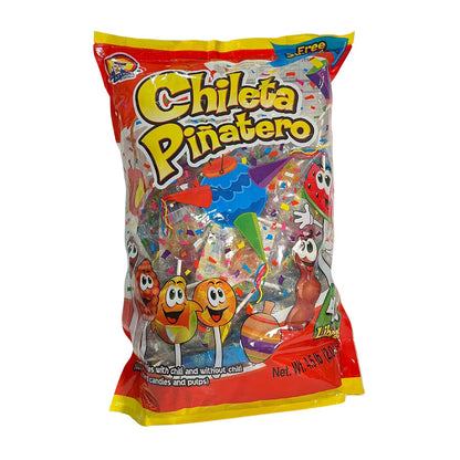 Azteca Chileta Pinatero Chile 4 lb bag Mexican chili lollipops